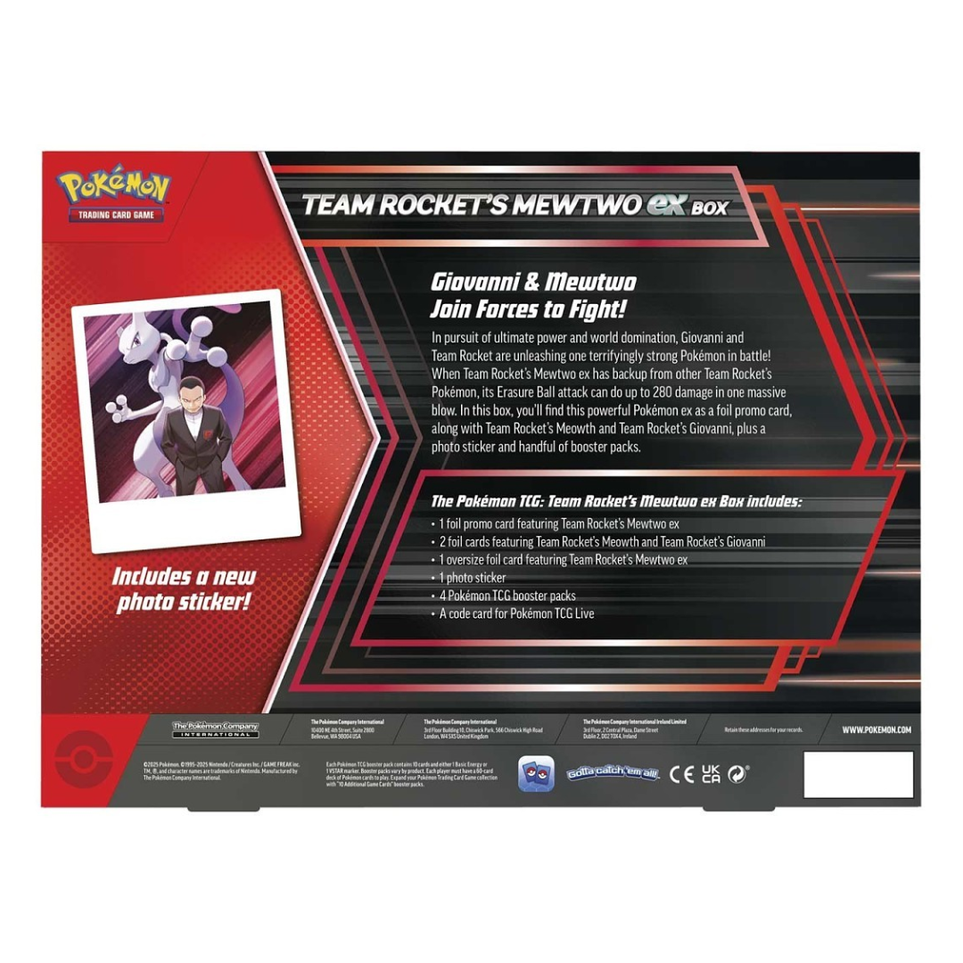 Pokémon TCG: Team Rocket’s Mewtwo ex Box