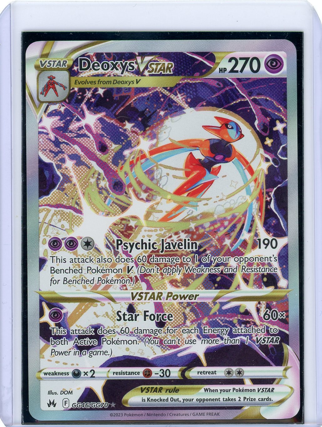 Deoxys VSTAR - Crown Zenith: Galarian Gallery - GG46/GG70