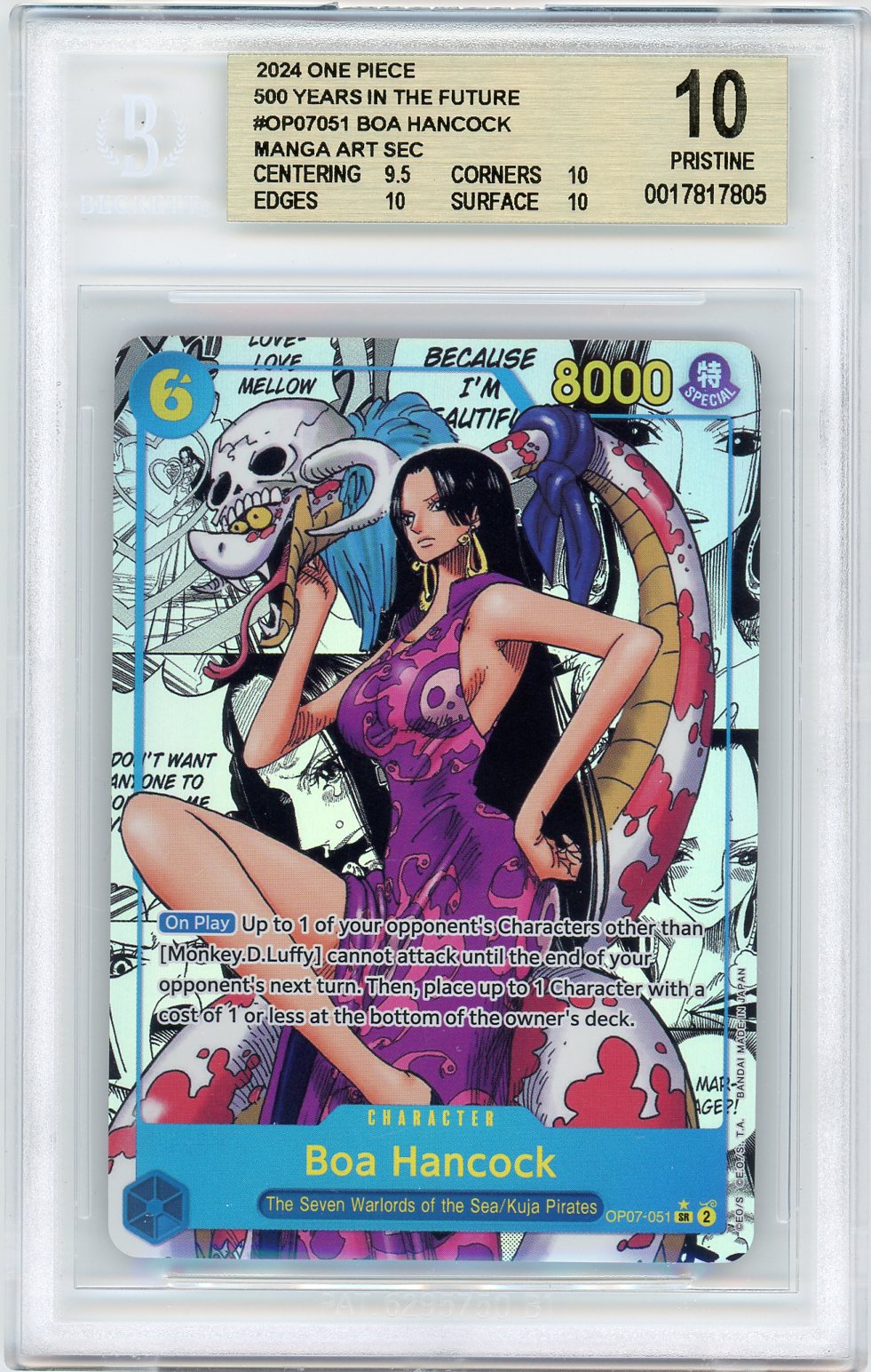2024 One-Piece #051 Boa Hancock BGS 10