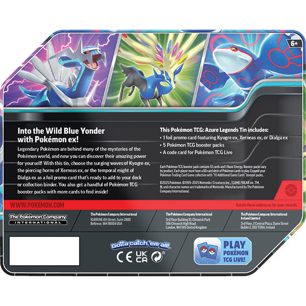 Pokémon TCG: Azure Legends Tin [COMING SOON]