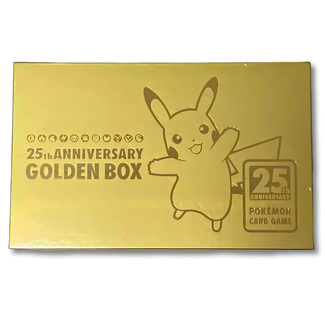 Japanese Pokémon 25th Anniversary Golden Pikachu Collector's Box