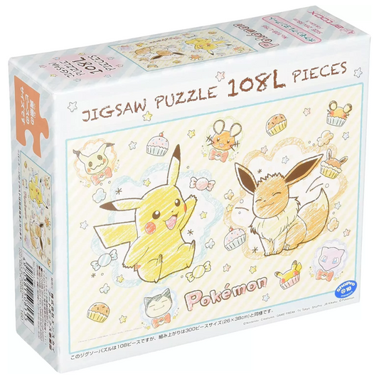 Pokémon Crayon Art, 108 Piece Jigsaw Puzzle - ensky