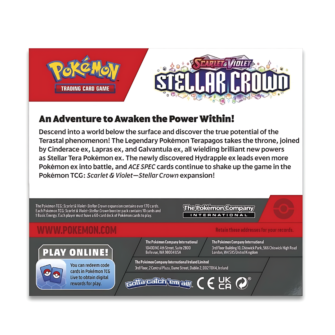 Pokémon TCG: Scarlet & Violet-Stellar Crown Booster Display Box