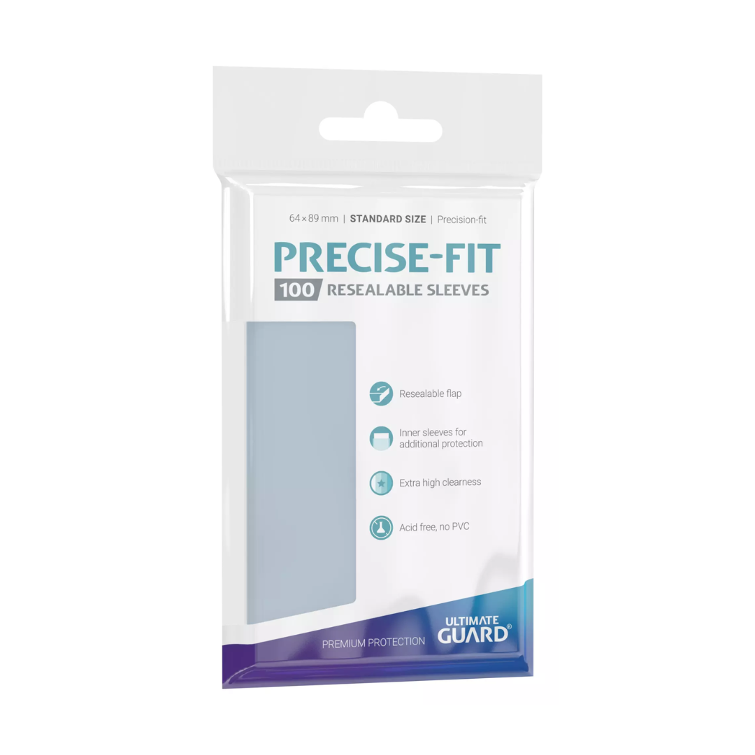 Ultimate Guard: Precise-Fit Sleeves Standard Size- Transparent (100)