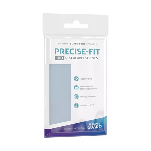 Ultimate Guard: Precise-Fit Sleeves Standard Size- Transparent (100)