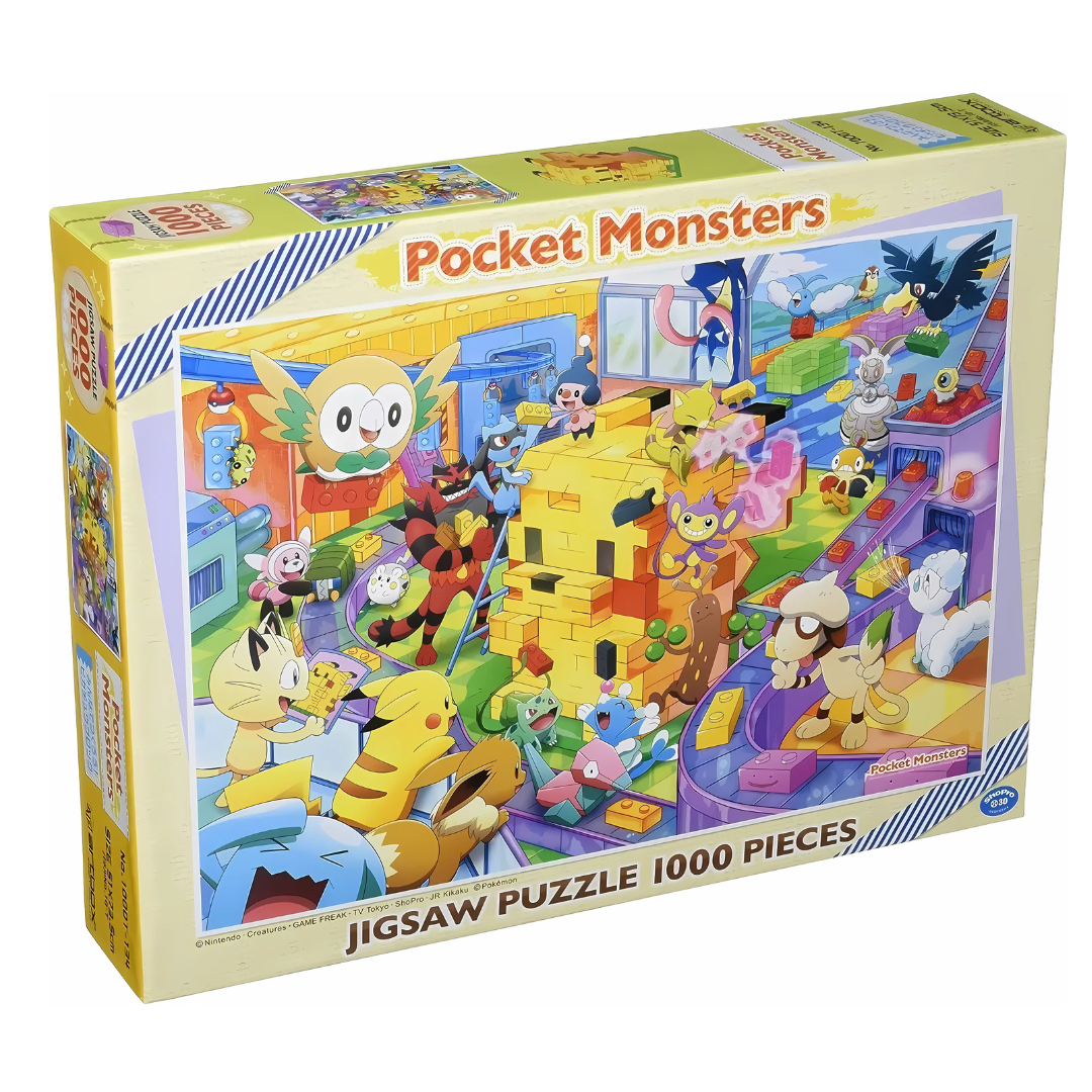 Let’s Make It Together Pikachu Blocks, 1000 Piece Jigsaw Puzzle - ensky