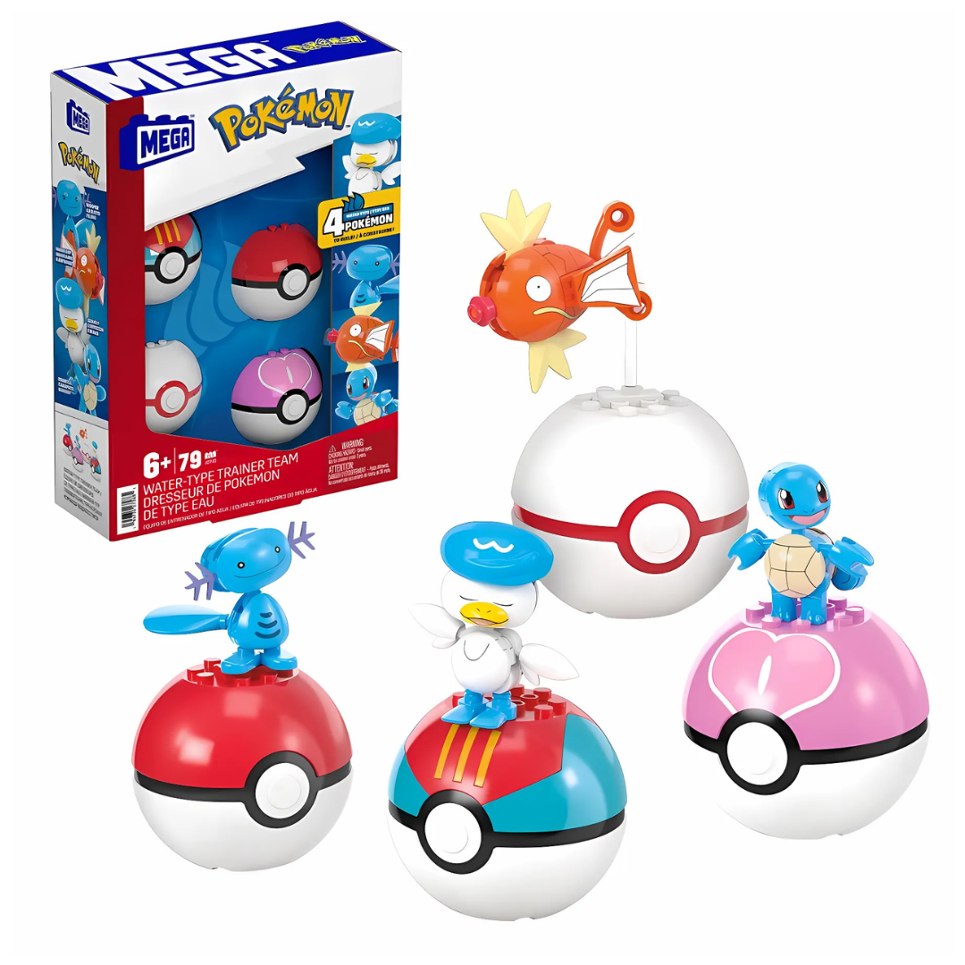 Mega Construx: Pokémon: Water-Type Trainer Team