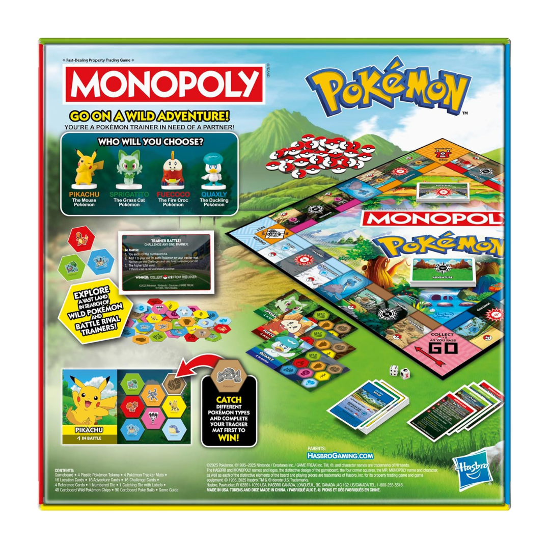 Monopoly Pokémon Edition Board Game