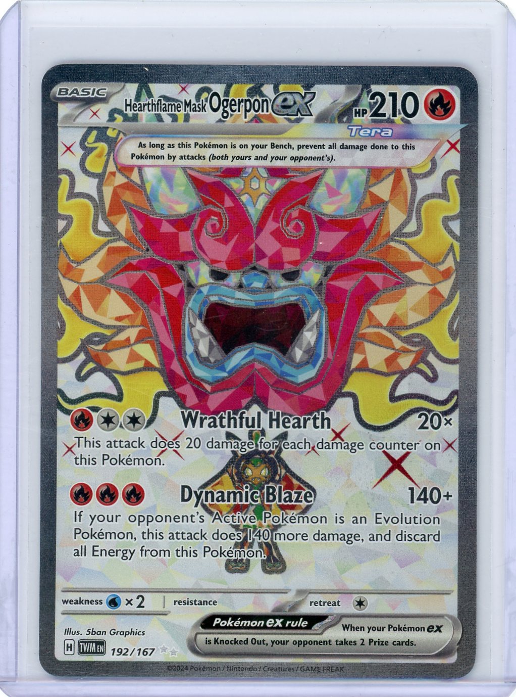 Hearthflame Mask Ogerpon ex - 192/167 - SV06: Twilight Masquerade