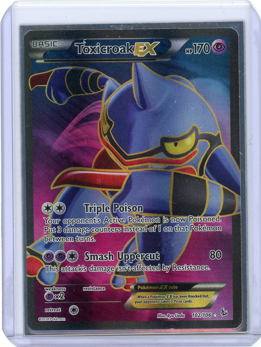 Toxicroak EX (102 Full Art) - XY - Flashfire