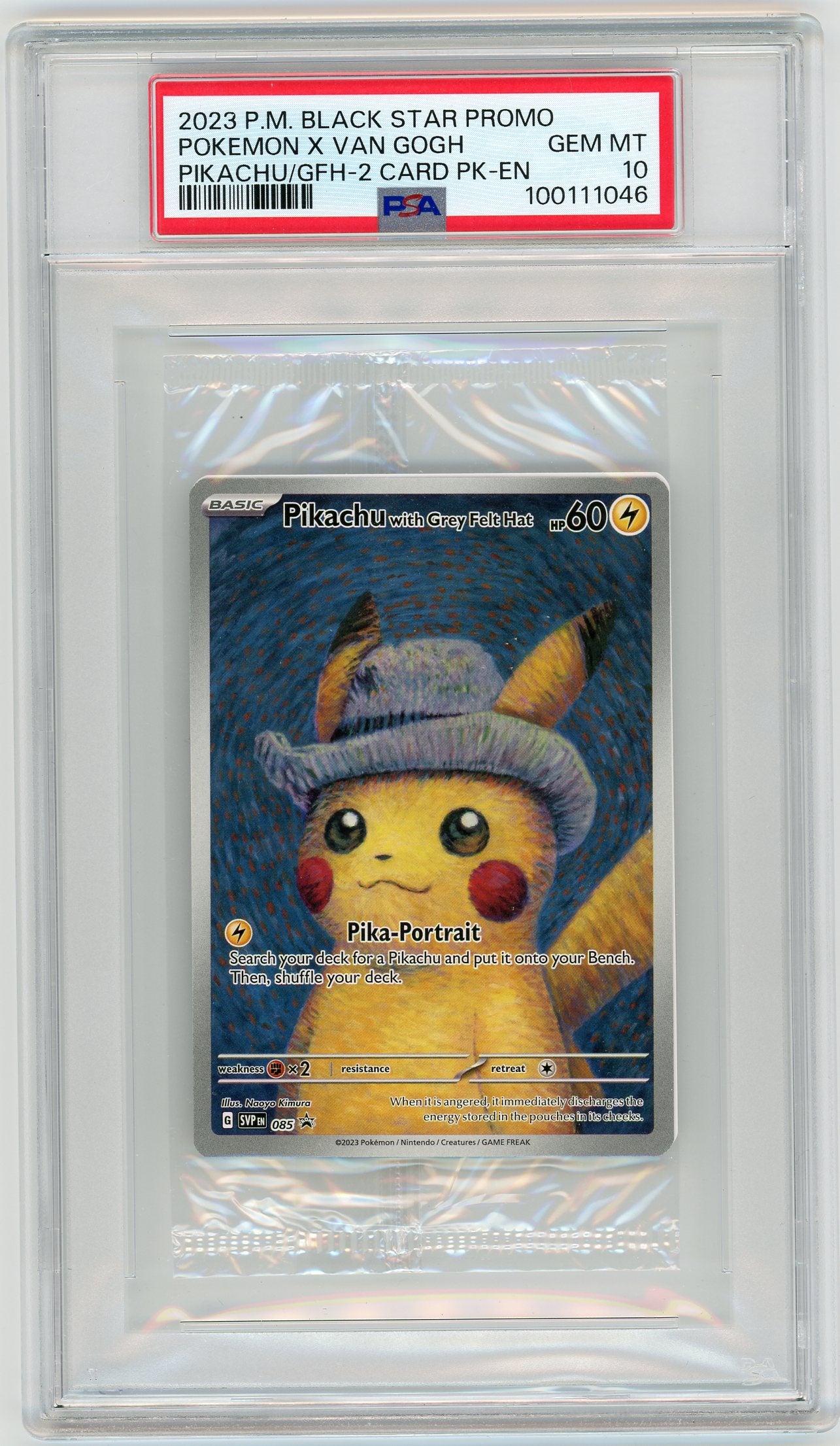 PSA 10 GEM MT - Pikachu with Grey Felt Hat - SV: Promo Cards