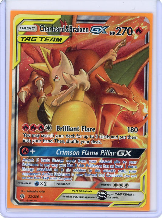 Charizard & Braixen GX - SM - Cosmic Eclipse