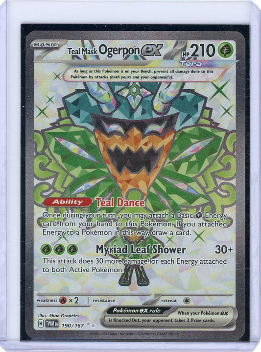 Teal Mask Ogerpon ex - 190/167 - SV06: Twilight Masquerade