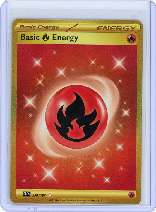 Fire Energy #230 Pokemon Obsidian Flames