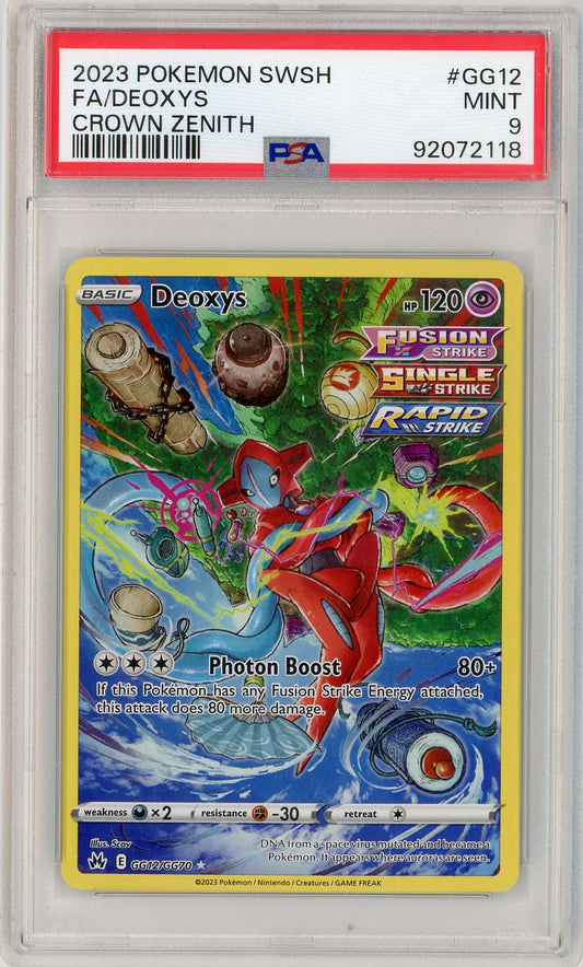 PSA 9 MINT - Deoxys - Crown Zenith: Galarian Gallery
