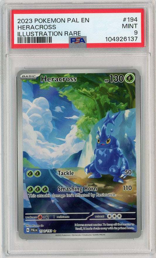 PSA 9 MINT - Heracross - 194/193 - SV02: Paldea Evolved