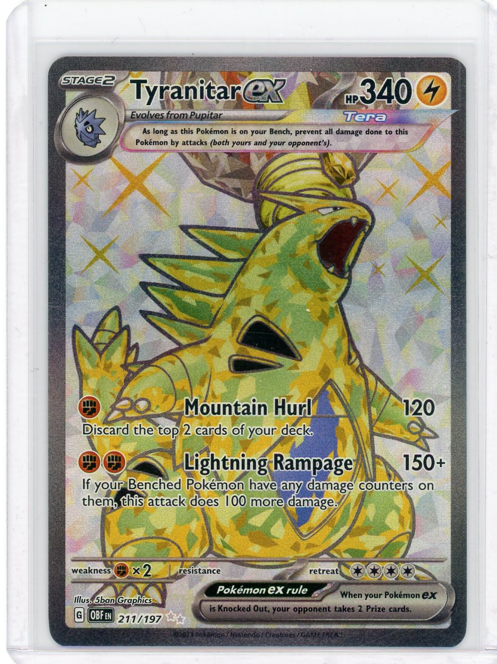 Tyranitar ex - 211/197 - SV03: Obsidian Flames