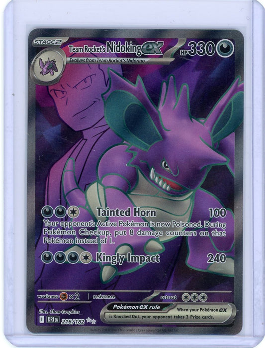 Team Rocket's Nidoking ex - 216/182 - SV10: Destined Rivals